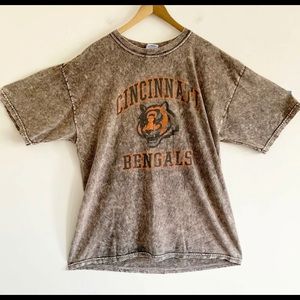 Vintage Cincinnati Bengals Acid Wash Tee Shirt XL